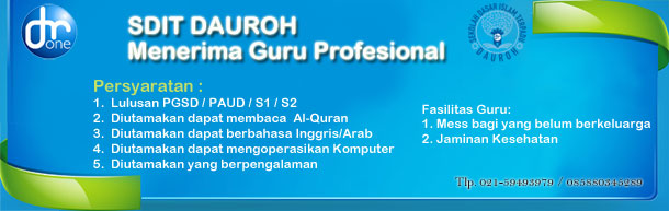 image SDIT Dauroh membuka lowongan untuk guru profesional