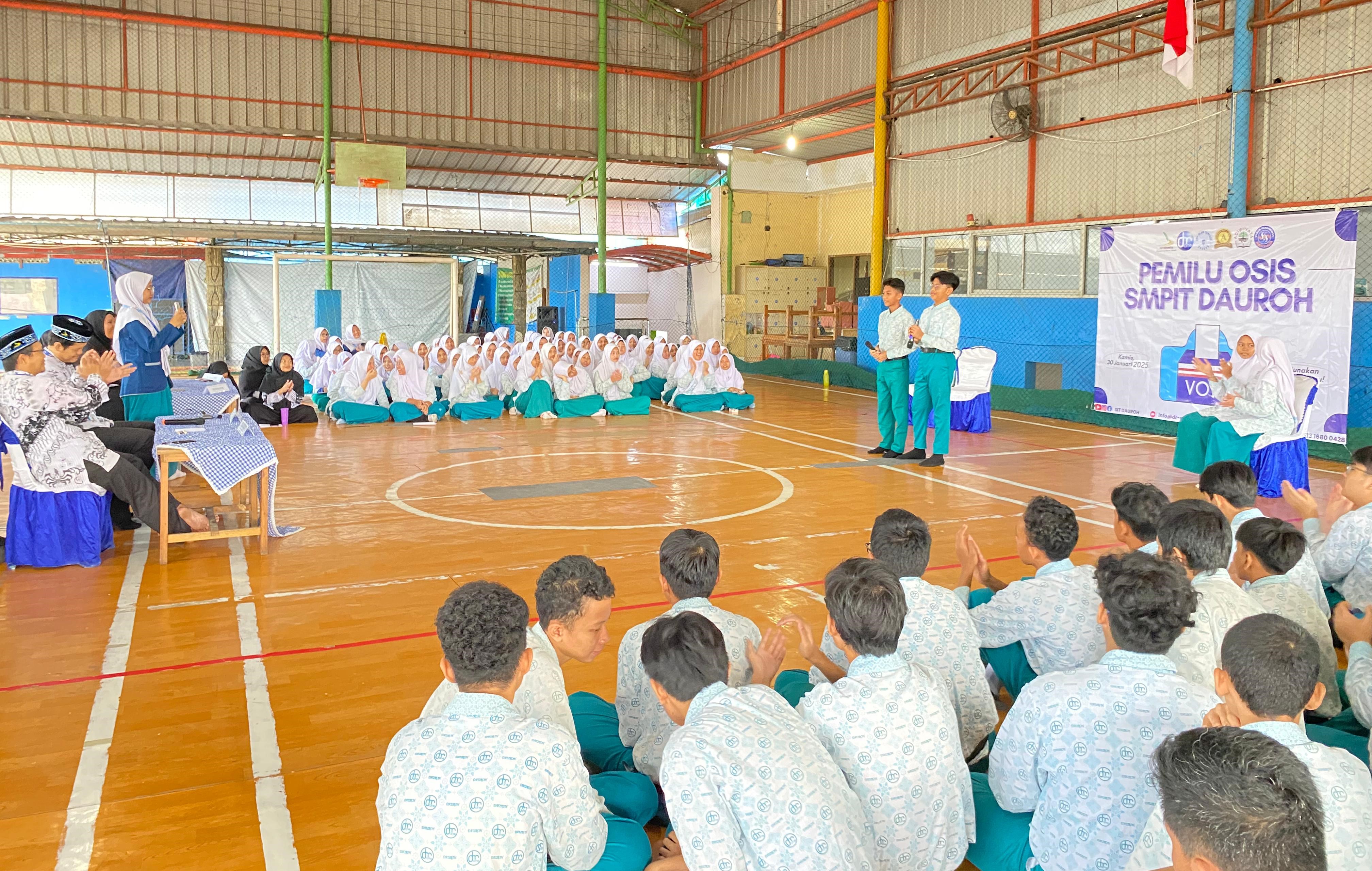 image Debat dan Pemilihan Ketua OSIS SMPIT Dauroh Berlangsung Seru dan Demokratis